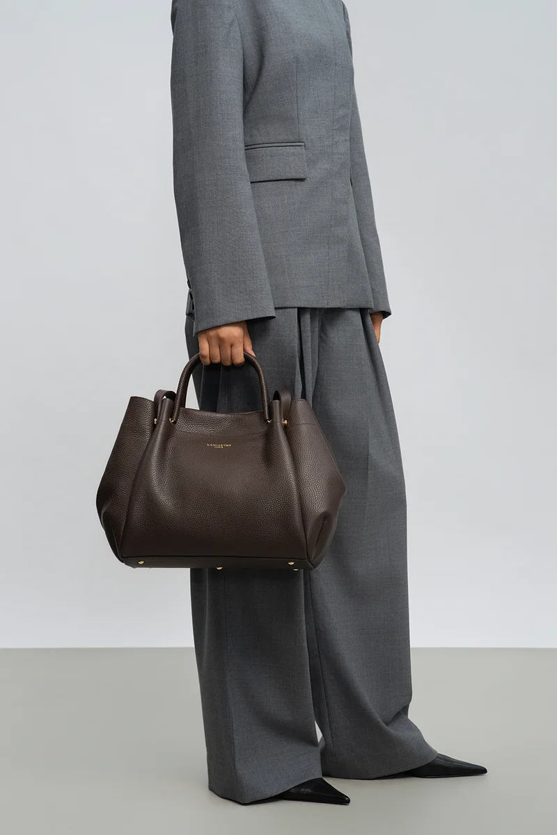 Très grand sac cabas épaule - Foulonné Double LOUISA