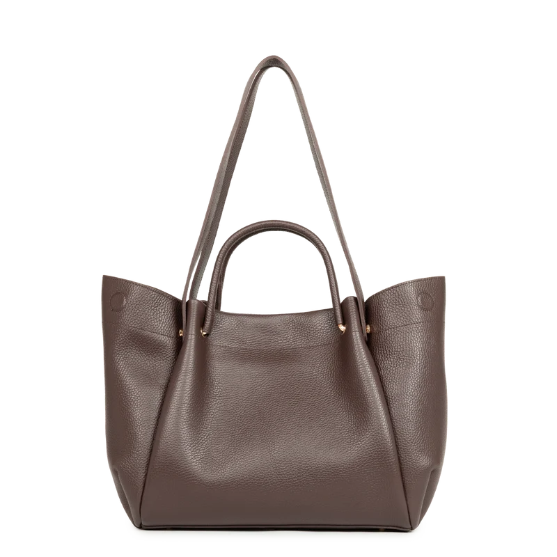 Très grand sac cabas épaule - Foulonné Double LOUISA