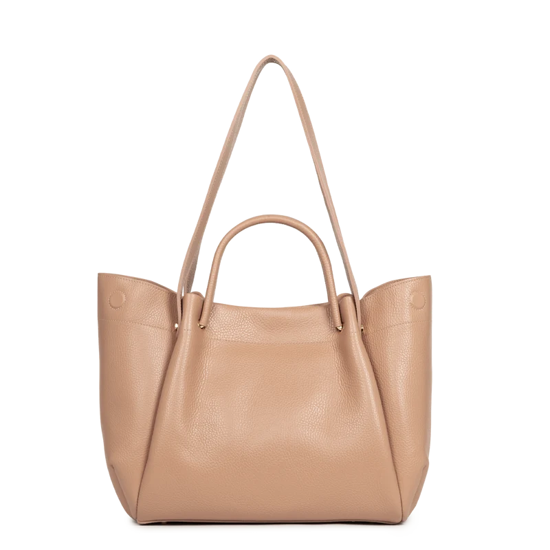 Très grand sac cabas épaule - Foulonné Double LOUISA
