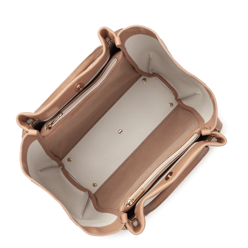 Très grand sac cabas épaule - Foulonné Double LOUISA
