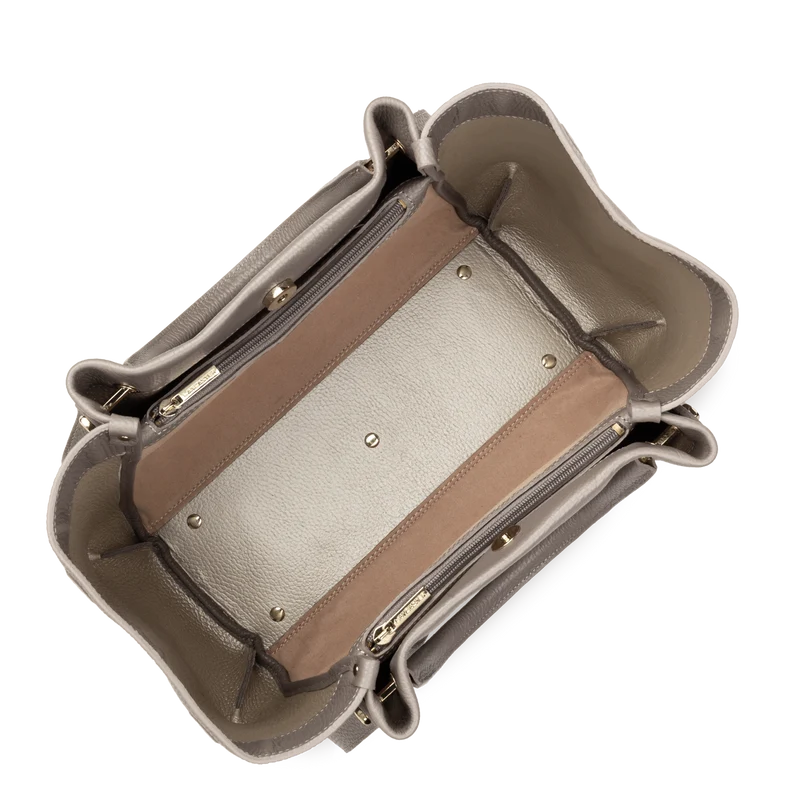 Très grand sac cabas épaule - Foulonné Double LOUISA