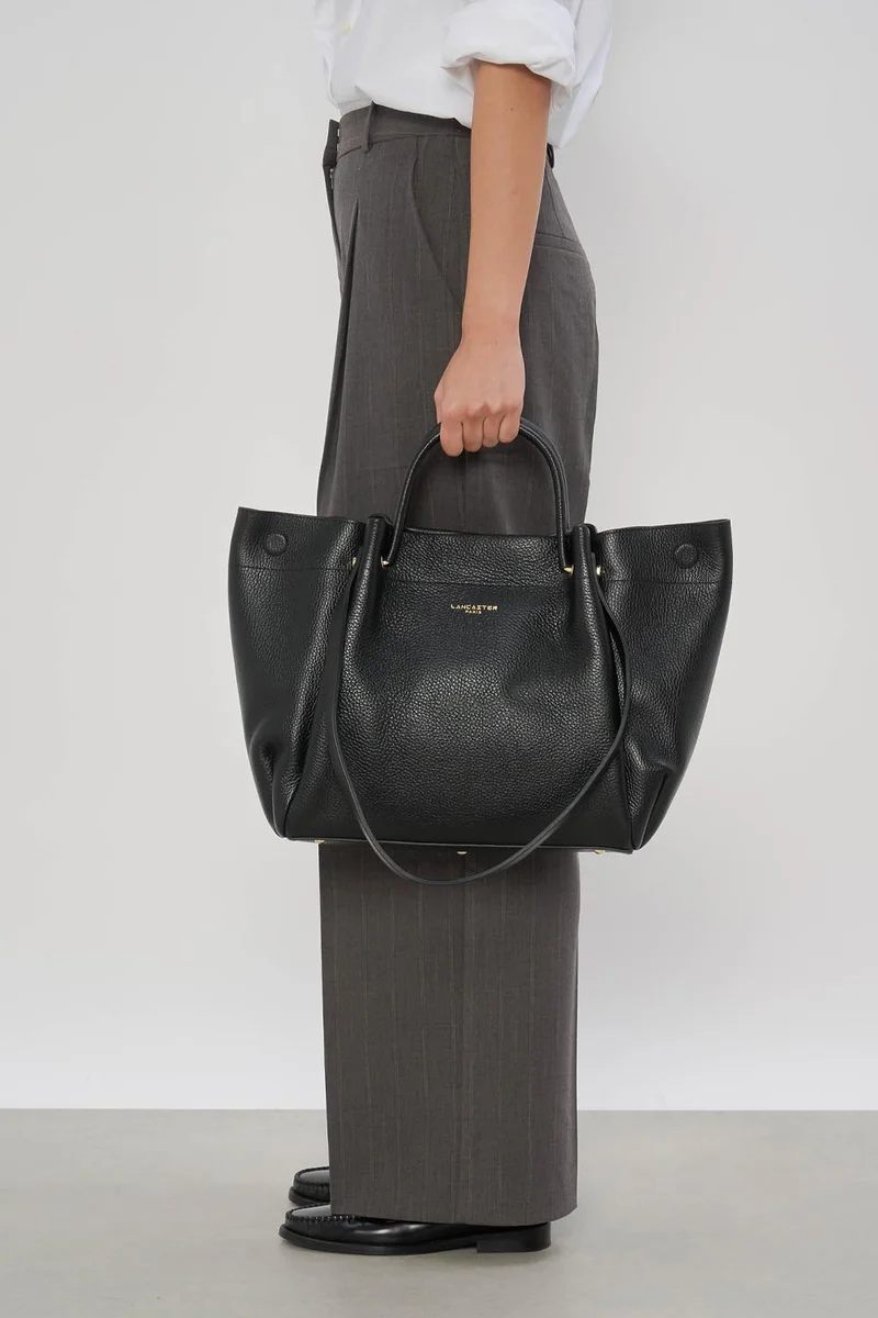 Très grand sac cabas épaule - Foulonné Double LOUISA