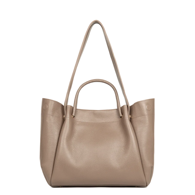 Très grand sac cabas épaule - Foulonné Double LOUISA
