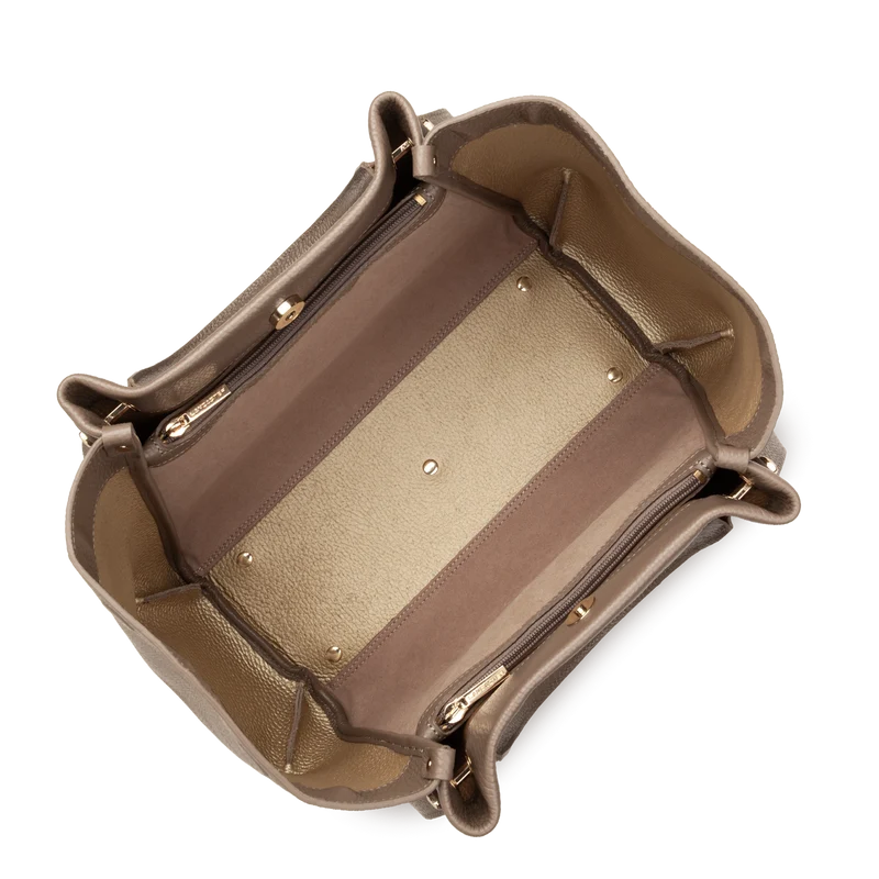 Très grand sac cabas épaule - Foulonné Double LOUISA