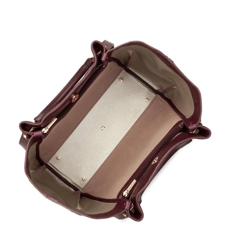 Très grand sac cabas épaule - Foulonné Double LOUISA
