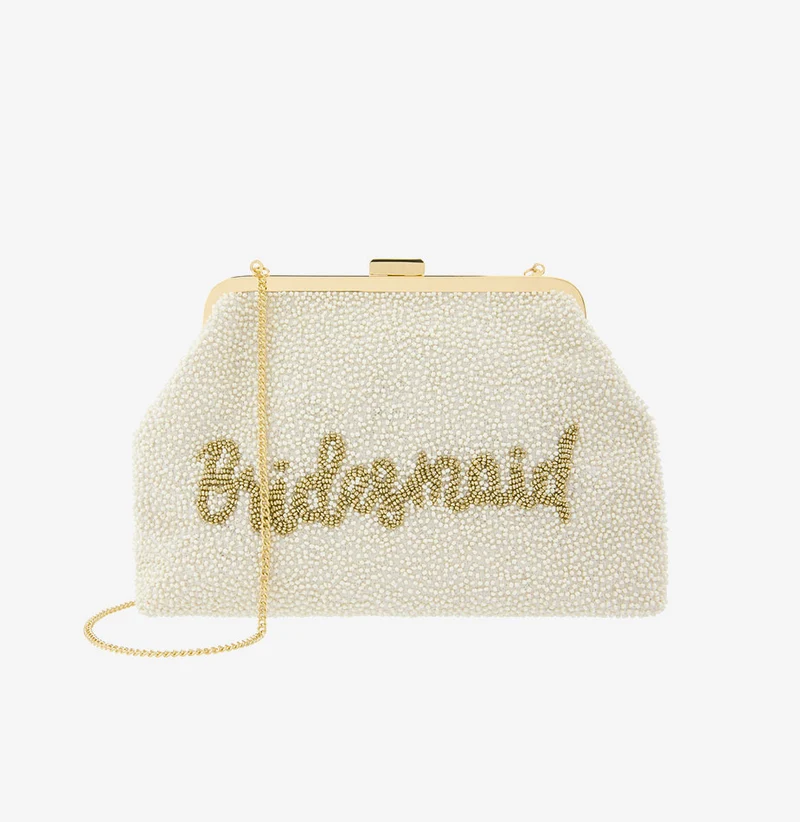 Beaded Bridesmaid Clutch Bag