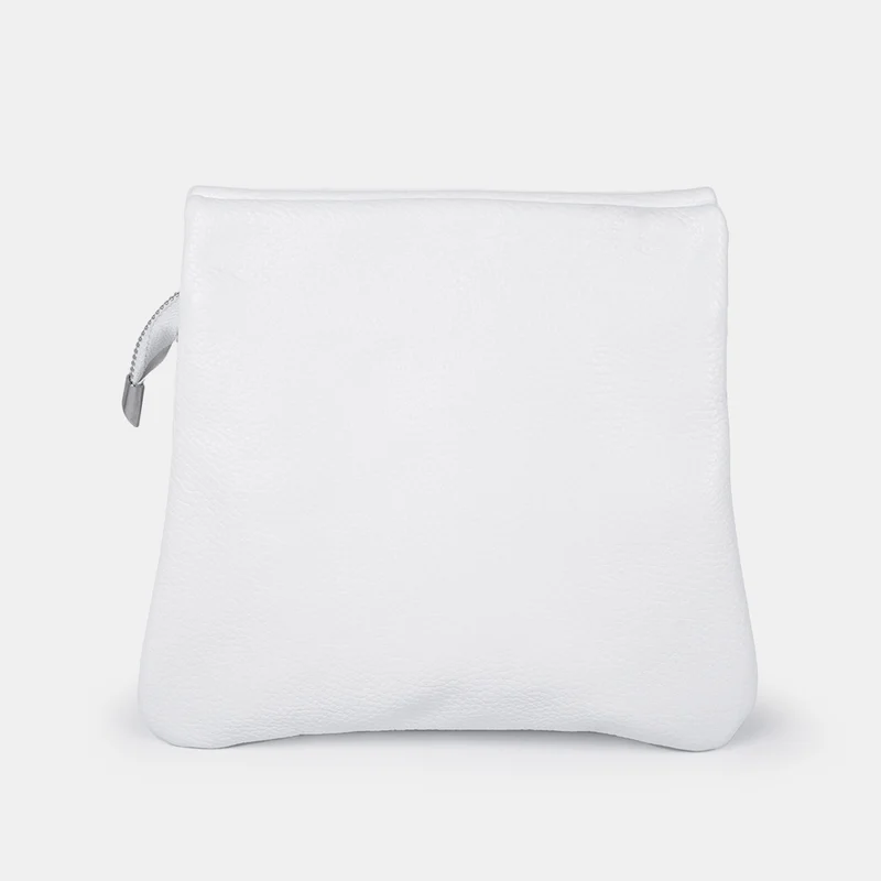 Bolso bandolera para mujer con tres compartimentos blanco Noelia