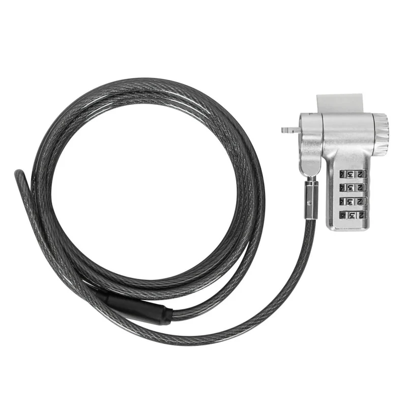 DEFCON® Ultimate Cable Combinado Serializado Universal Candado con Cabezal Adaptable Slimline Candado - (B2B single pack)