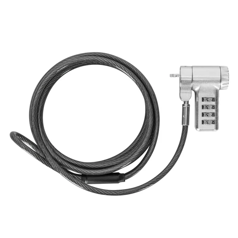 DEFCON® Ultimate Cable Combinado Serializado Universal Candado con Cabezal Adaptable Slimline Candado - (Paquete B2B 25)