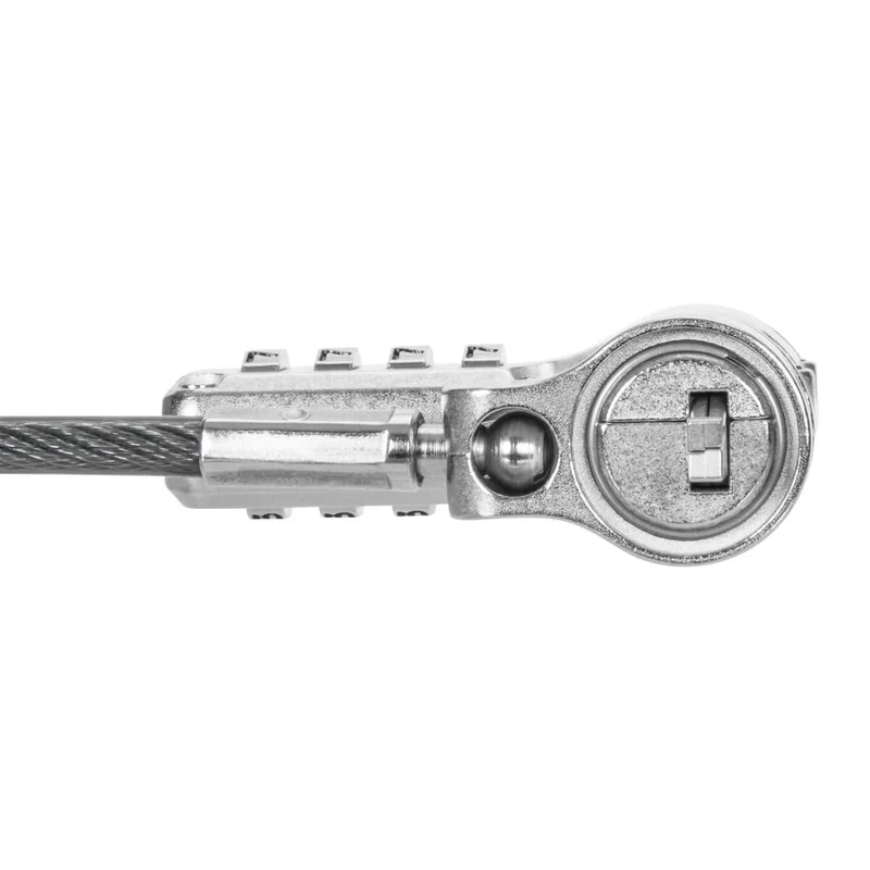 DEFCON® Ultimate Cable Combinado Serializado Universal Candado con Cabezal Adaptable Slimline Candado - (Paquete B2B 25)