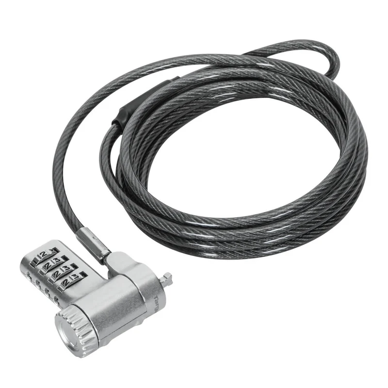 DEFCON® Ultimate Cable Combinado Serializado Universal Candado con Cabezal Adaptable Slimline Candado - (Paquete B2B 25)