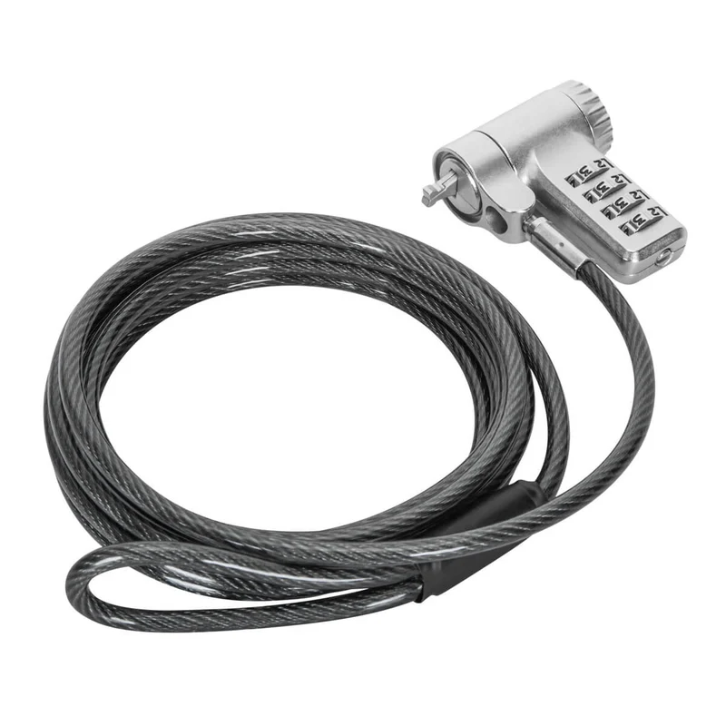 DEFCON® Ultimate Cable Combinado Serializado Universal Candado con Cabezal Adaptable Slimline Candado - (Paquete B2B 25)