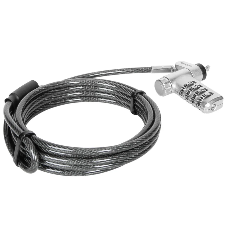 DEFCON® Ultimate Cable Combinado Serializado Universal Candado con Cabezal Adaptable Slimline Candado - (Paquete B2B 25)