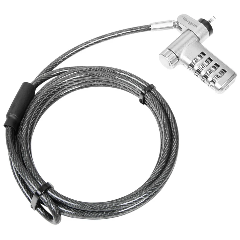 DEFCON® Ultimate Cable Combinado Serializado Universal Candado con Cabezal Adaptable Slimline Candado - (Paquete B2B 25)