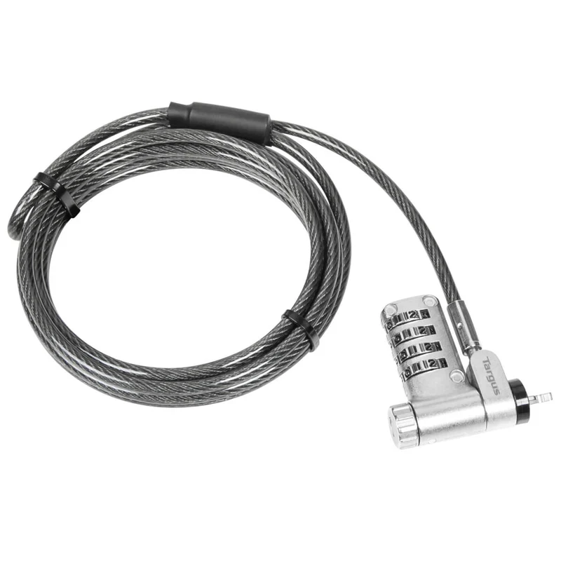 DEFCON® Ultimate Cable Combinado Serializado Universal Candado con Cabezal Adaptable Slimline Candado - (Paquete B2B 25)