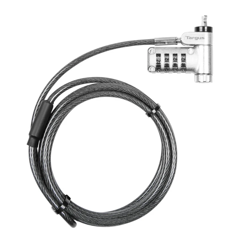 DEFCON® Ultimate Cable Combinado Serializado Universal Candado con Cabezal Adaptable Slimline Candado - (Paquete B2B 25)