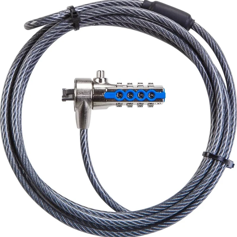 Candado de seguridad de combinación DEFCON™ con cabezal en “T” para portátil y ordenador de sobremesa (PA410E)