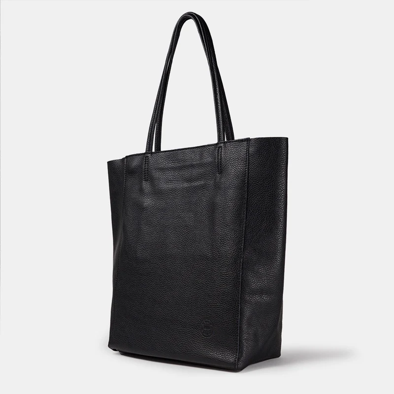 Bolso shopper para mujer de piel para personalizar negro Amy