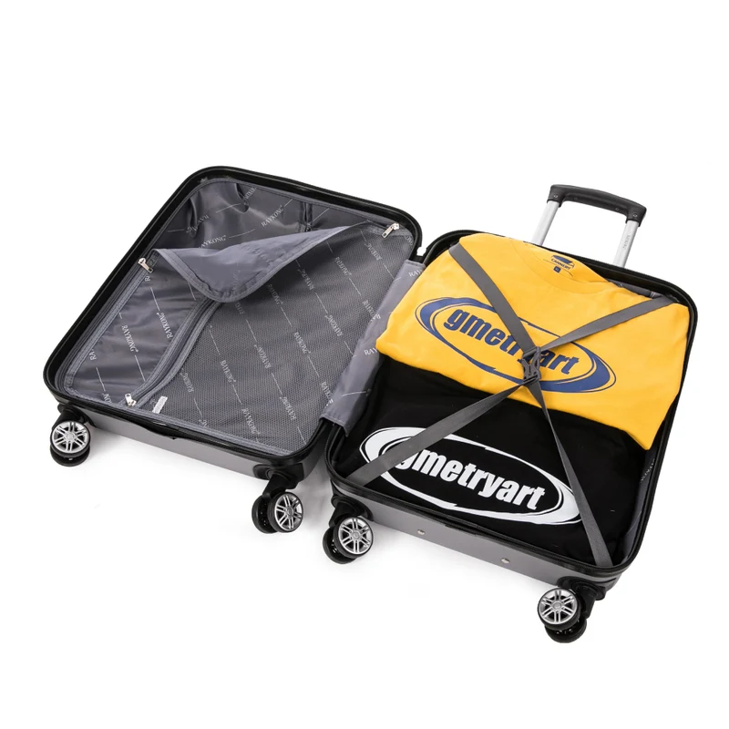 Raykong Maleta Cabina ABS 55x40x20cm (44L) Maxima aprovechamiento de espacio - 20 Pulgadas - Plateada