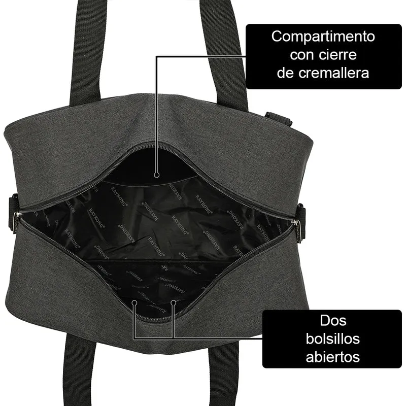 Raykong Bolsa de cabina convertible en mochila 40x20x25cm Ryanair 10kg equipaje de mano bolso de cabina Vueling negro