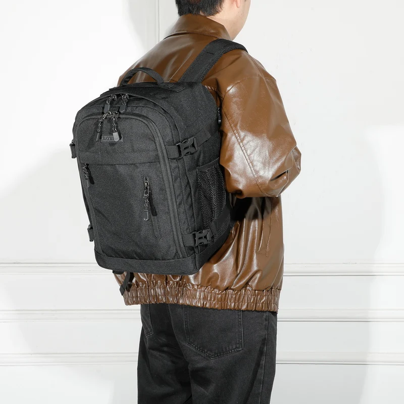Raykong Mochila De Cabina Ryanair 40x20x25cm (20L) | Mochila De Viaje Impermeable Para Avión | Equipaje De Mano Resistente | Mochila Para Senderismo | Escolar | Trabajo - Negro
