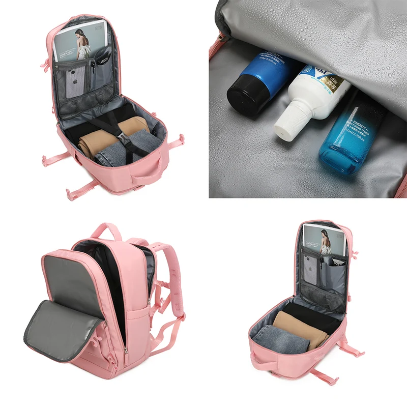 Raykong Mochila de cabina Ryanair 40x20x25cm (20L) Rosa