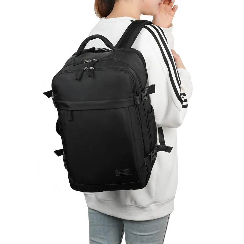 Raykong Mochila de cabina Ryanair 40x20x25cm (20L) Negro