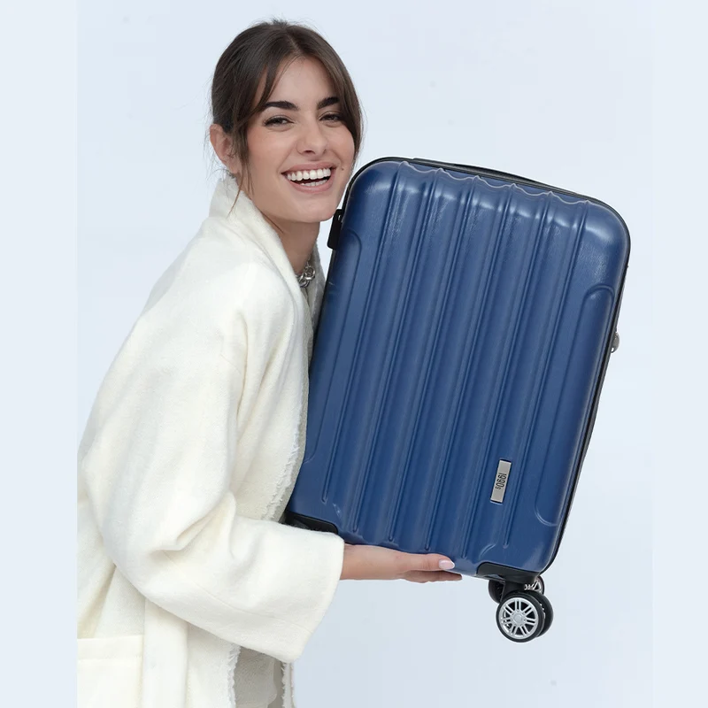 Maleta Cabina 55x39x21cm Policarbonato 45L - 20 Pulgadas AzulMarino - Seda