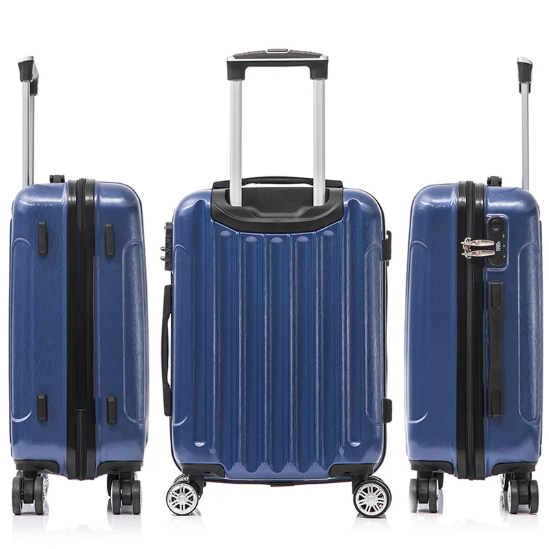Maleta Cabina 55x39x21cm Policarbonato 45L - 20 Pulgadas AzulMarino - Seda