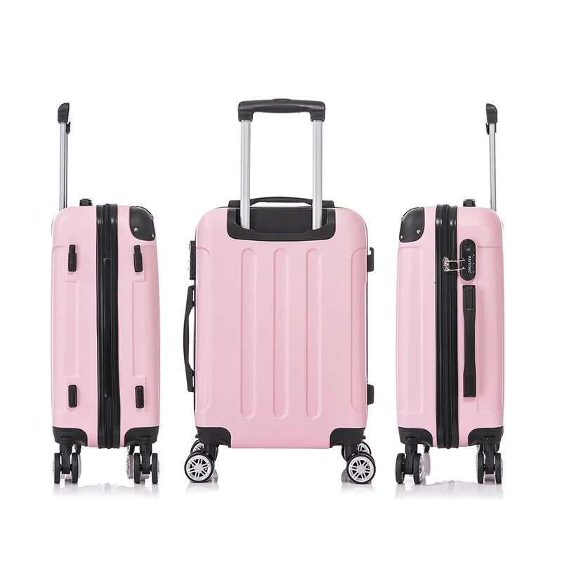 Maleta Cabina ABS 55x40x20cm 44L - 20 Pulgadas RosaClaro - Marina