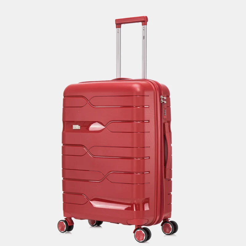 1990s Maleta Mediana extensible 65cm Bass Rojo