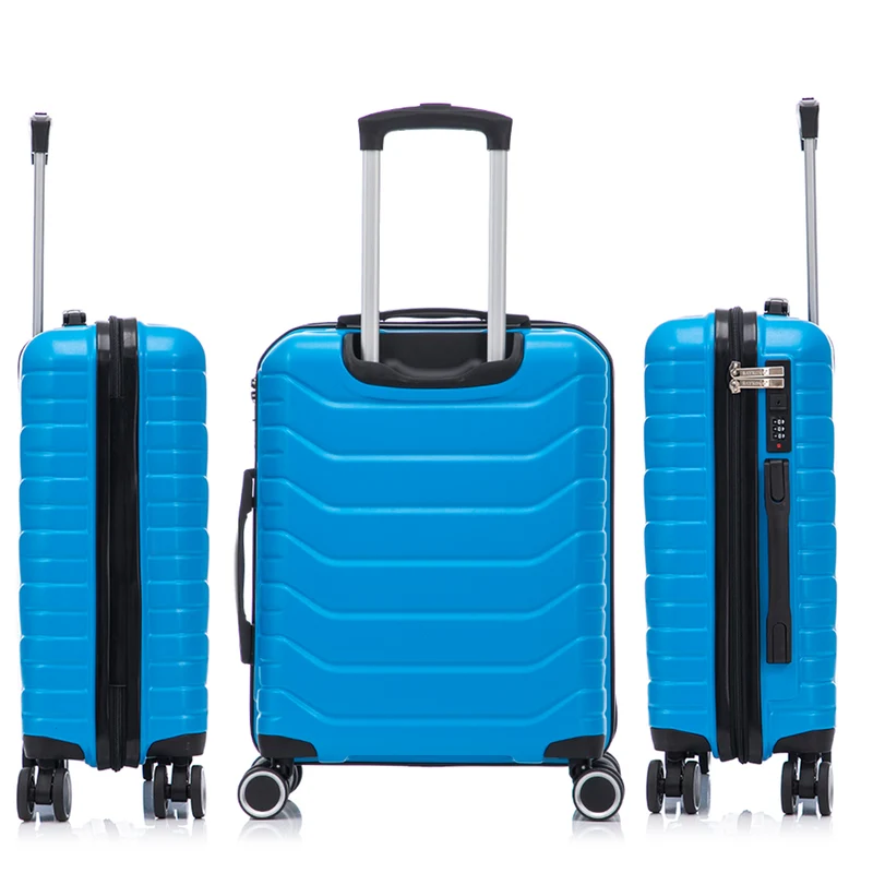 RAYKONG Maleta de Cabina 55x40x20cm Policarbonato (40L) semirígida Trolley pequeño Equipaje de Mano 4 Ruedas giratorios a 360º Cierre numérico- Turquesa