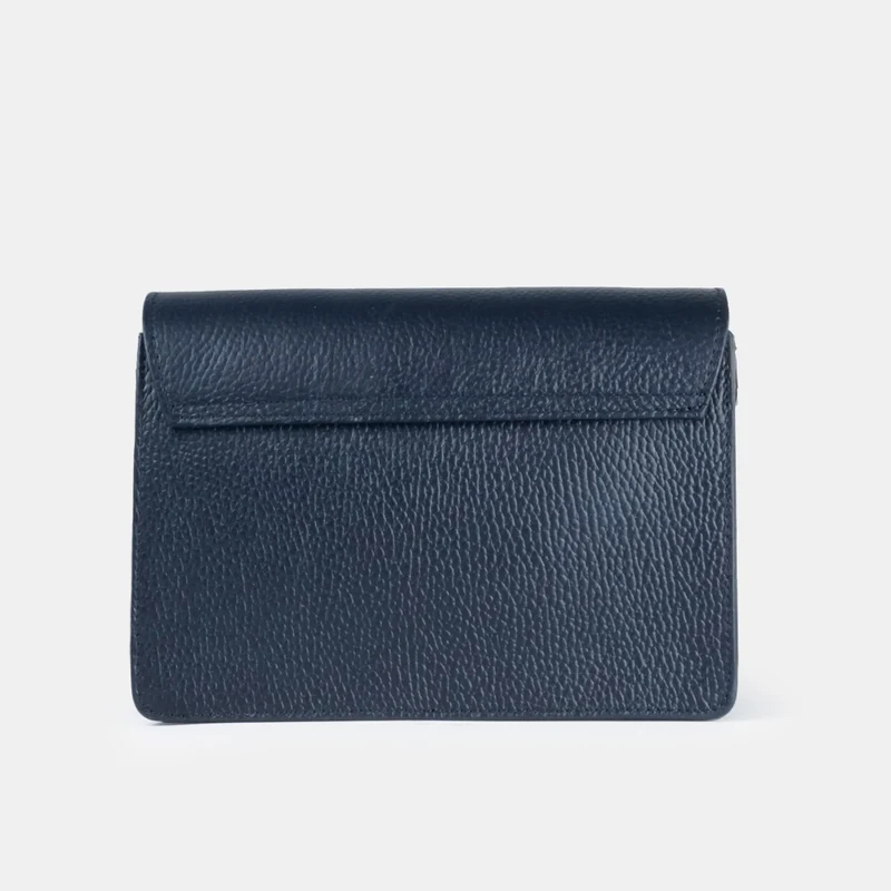 Bolso bandolera de piel para mujer azul oscuro marino Adina