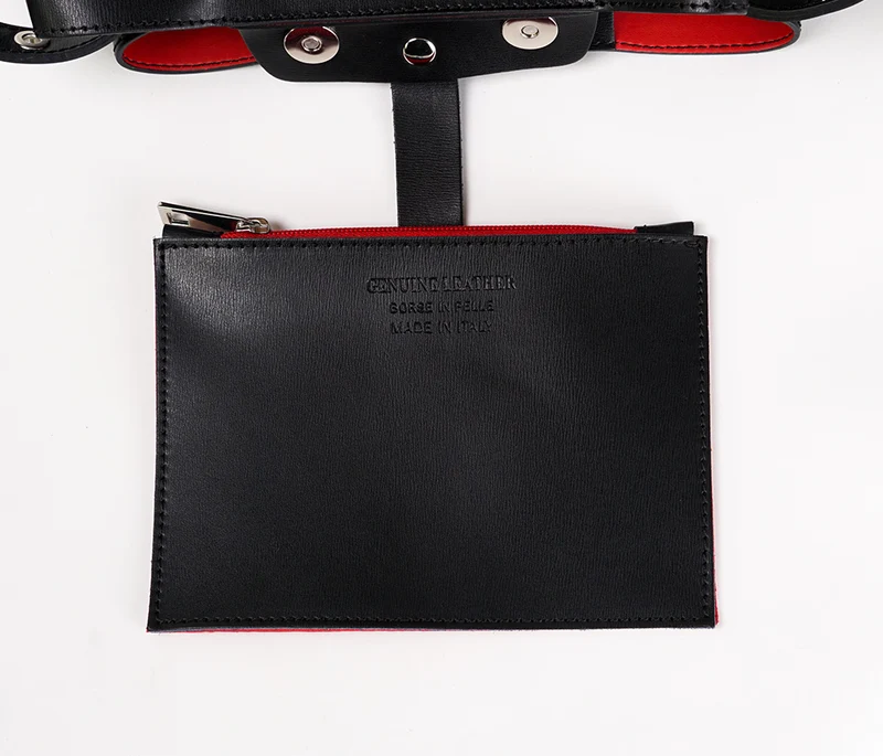 Bolso Hobo de Piel Negro para Mujer - Leticia
