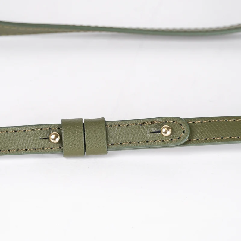 Bolso bandolera de piel para mujer verde Ainara