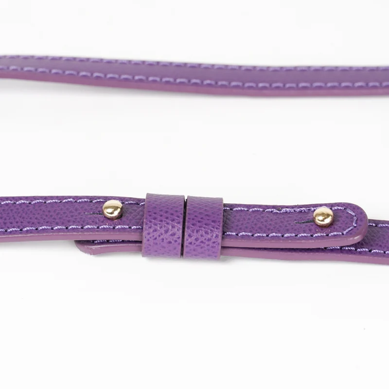 Bolso bandolera de piel para mujer morado Ainara
