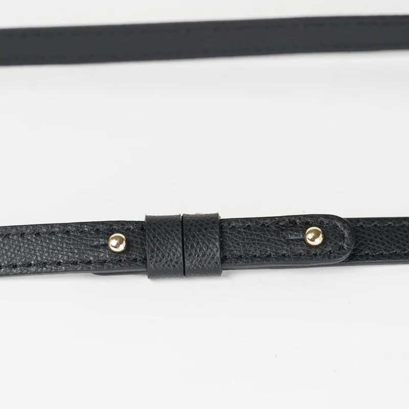 Bolso bandolera de piel para mujer negro Ainara