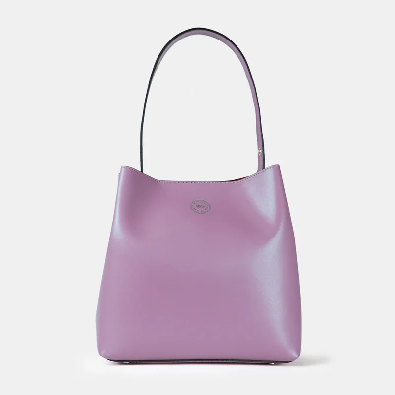Bolso Hobo de Piel Rosa para Mujer - Leticia