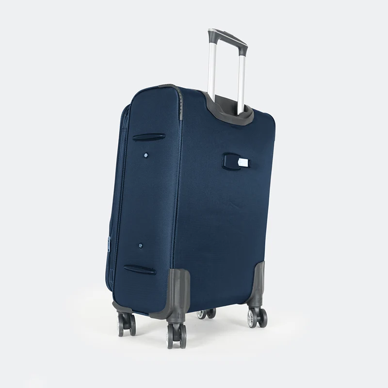 Maleta de viaje blanda extensible 56cm/66cm/76cm/86cm, 10kg/15kg/20kg/23kg, de tela poliéster Pissa Azul