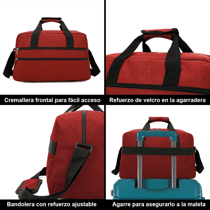 Raykong Bolsa de cabina Ryanair 40x20x25 cm 10kg equipaje de mano Vueling de tela impermeable Wendy