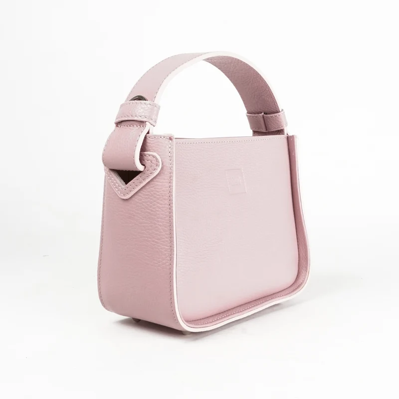 Bolso de mano de piel para mujer Pandorín rosa