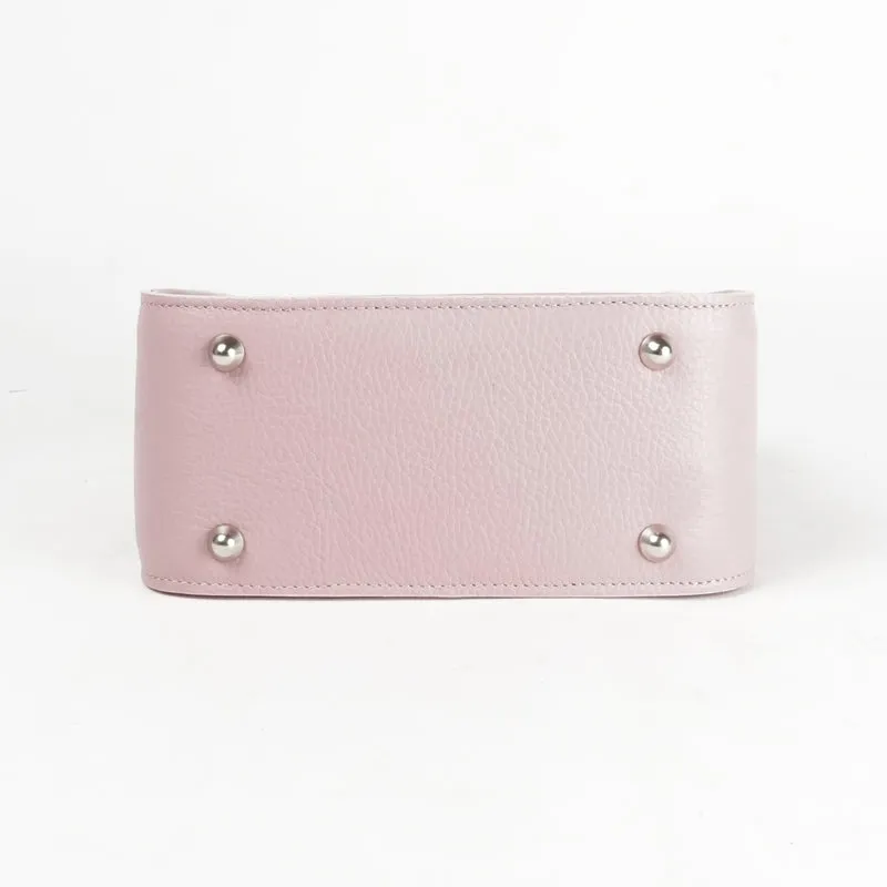 Bolso de mano de piel para mujer Pandorín rosa