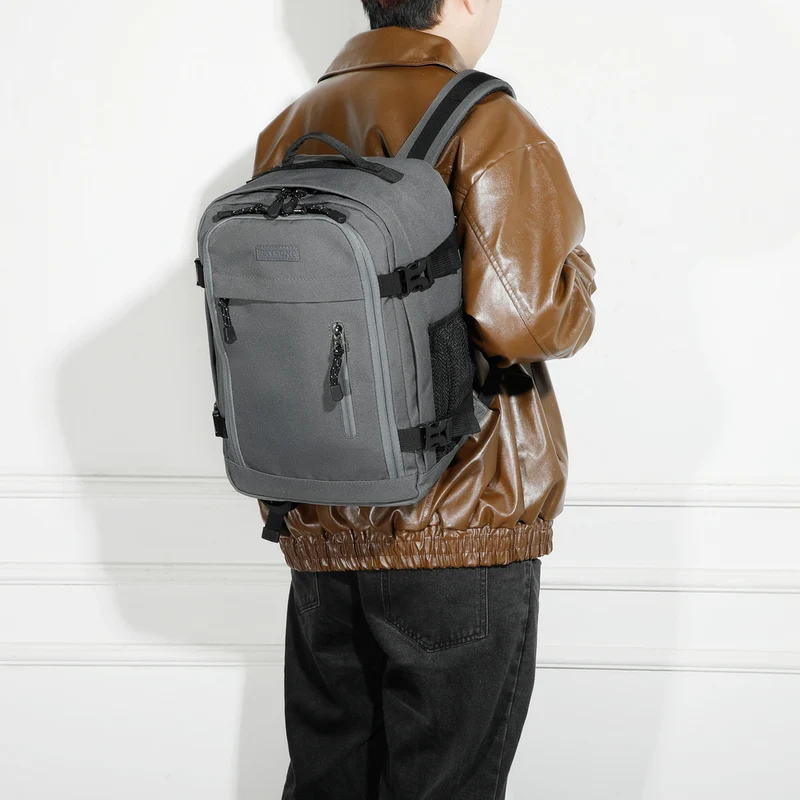 Raykong Mochila De Cabina Ryanair 40x20x25cm (20L) | Mochila De Viaje Impermeable Para Avión | Equipaje De Mano Resistente | Mochila Para Senderismo | Escolar | Trabajo - Gris