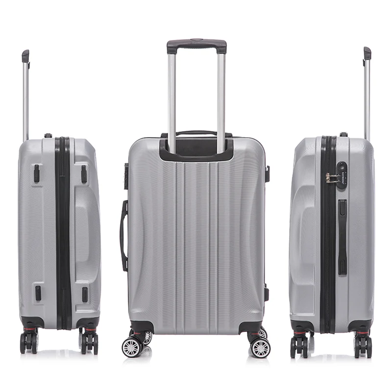 Raykong Maleta Cabina ABS 55x38x23cm 44L - 20 Pulgadas Plateada - Waves