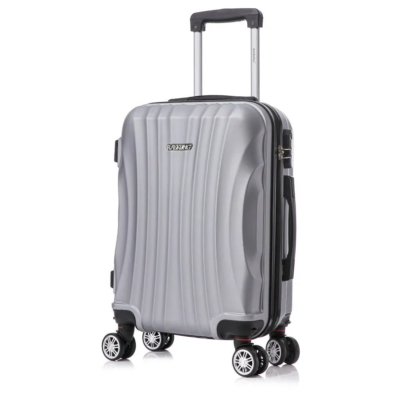 Raykong Maleta Cabina ABS 55x38x23cm 44L - 20 Pulgadas Plateada - Waves
