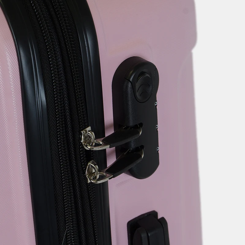 Maleta de viaje extensible XS-51cm-10kg / S-55cm-15kg de ABS Kike Rosa Claro