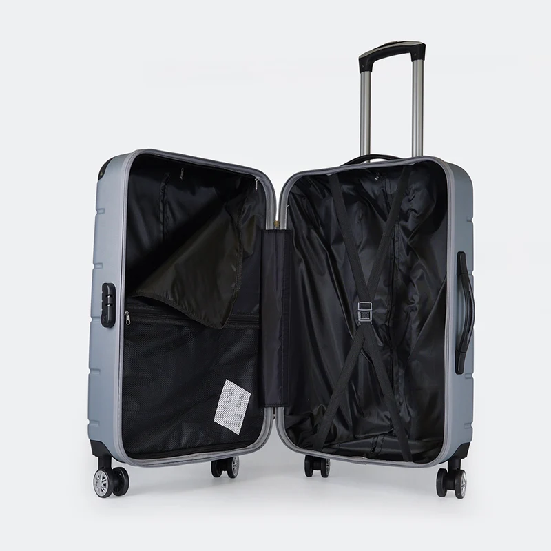 Maleta de cabina de S-15kg-55cm / M-20kg- 62cm de ABS Empire Plateado