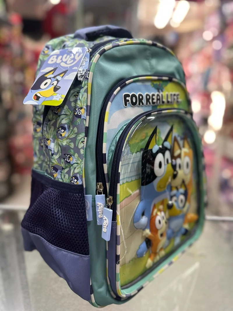 Mochila primaria Bluey familia Fotorama