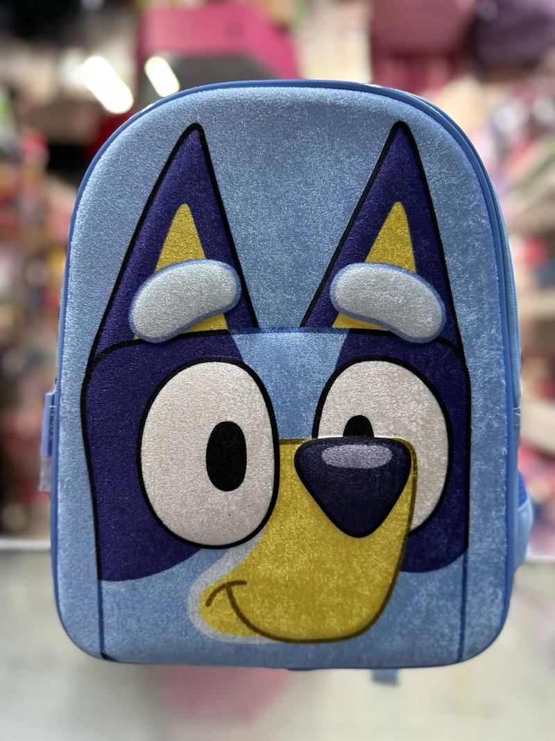 Mochila kinder Bluey cara terciopelo Fotorama