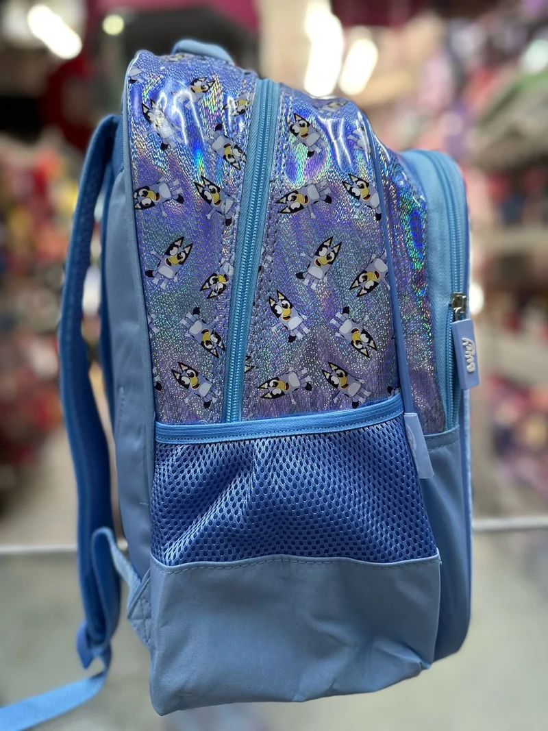Mochila primaria Bluey cara terciopelo Fotorama